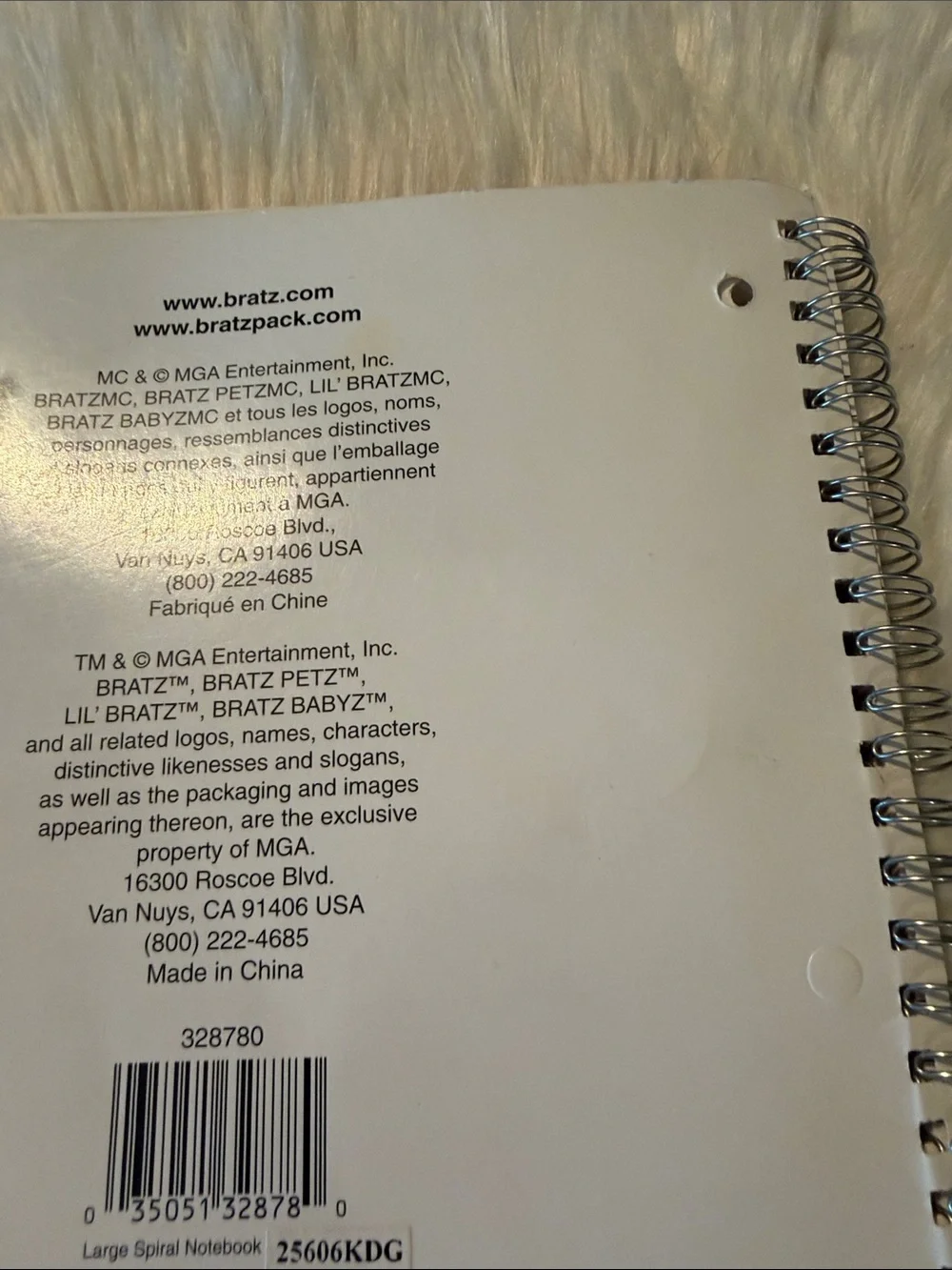 Bratz Spiral Notebook